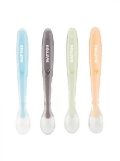 4 Cuillères Silicone Ustensiles De Repas