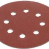 Sale 5 x papier abrasif 125 mm K120 Rabots Et Ponceuses