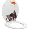 Clearance Abattant de toilette poisson / chat Abattants Wc