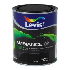 New Ambiance laque mat noir 750 ml Peinture Mur Et Plafond|Laques