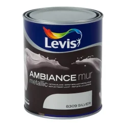Online Ambiance mur metallic silver 1 L Peinture Mur Et Plafond|Peinture Pour Plafond Et Murale
