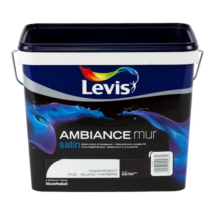 Sale Ambiance mur satin blanc marbre 5 L Peinture Mur Et Plafond|Peinture Pour Plafond Et Murale