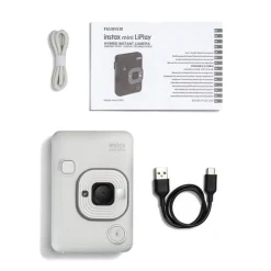 Sale Appareil photo Fujifilm Instax Mini LiPlay - Blanc brumeux Appareil Photo