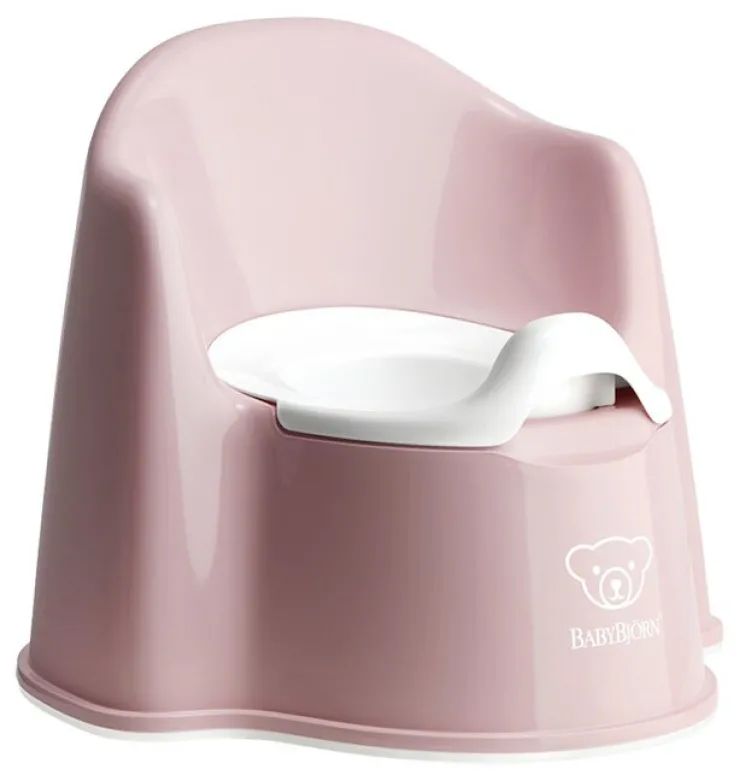 Babybjörn Pot fauteuil rose pastel/blanc Toilettes Et Accessoires