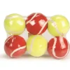 New Bal tennis rouge / jaune 6,5 cm 6 pièces Jouets