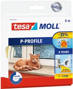 Bande d'étanchéité 9 mm x 6 m blanc Rubans Adhésif