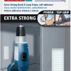 Bandes auto-agrippantes extra-fortes pour fixer des objets lourds 50 mm x 10 cm blanc Rubans Adhésif