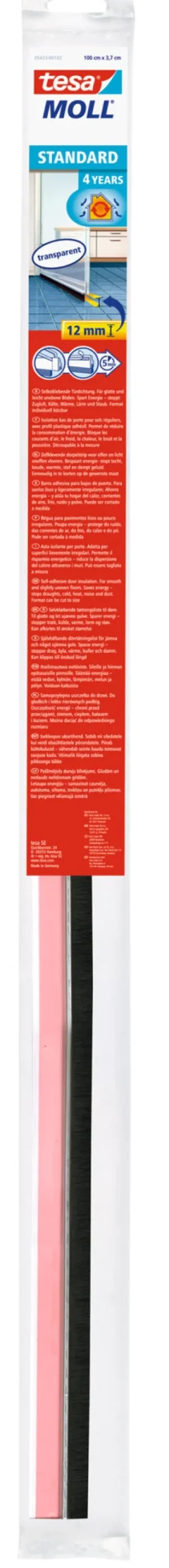 Outlet Bas de porte adhésif 1 m x 37 mm Transparent Rubans Adhésif