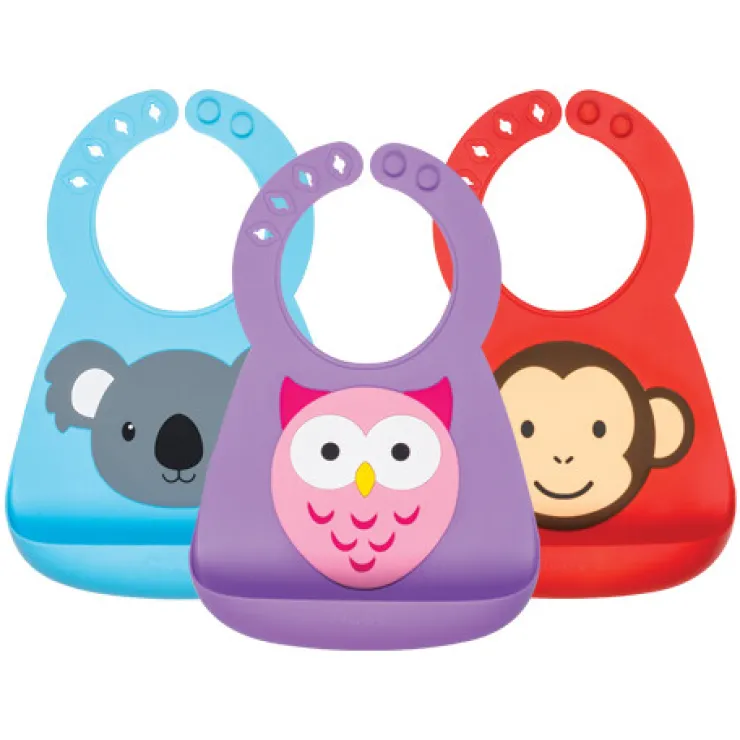 Clearance Bavoir en silicone 3D décor animaux - 3m+ Bavettes Et Protection