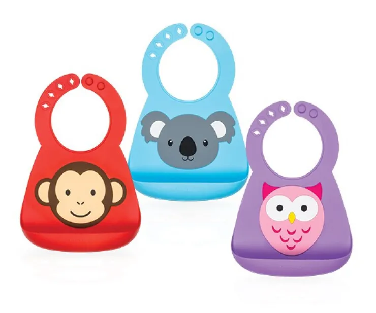 Clearance Bavoir en silicone 3D décor animaux - 3m+ Bavettes Et Protection