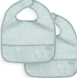 Bavoir imperméable Soft Green (2 pièces) Bavettes Et Protection
