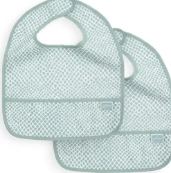 Bavoir imperméable Soft Green (2 pièces) Bavettes Et Protection