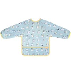 Hot Bavoir manches longues bleu Bavettes Et Protection