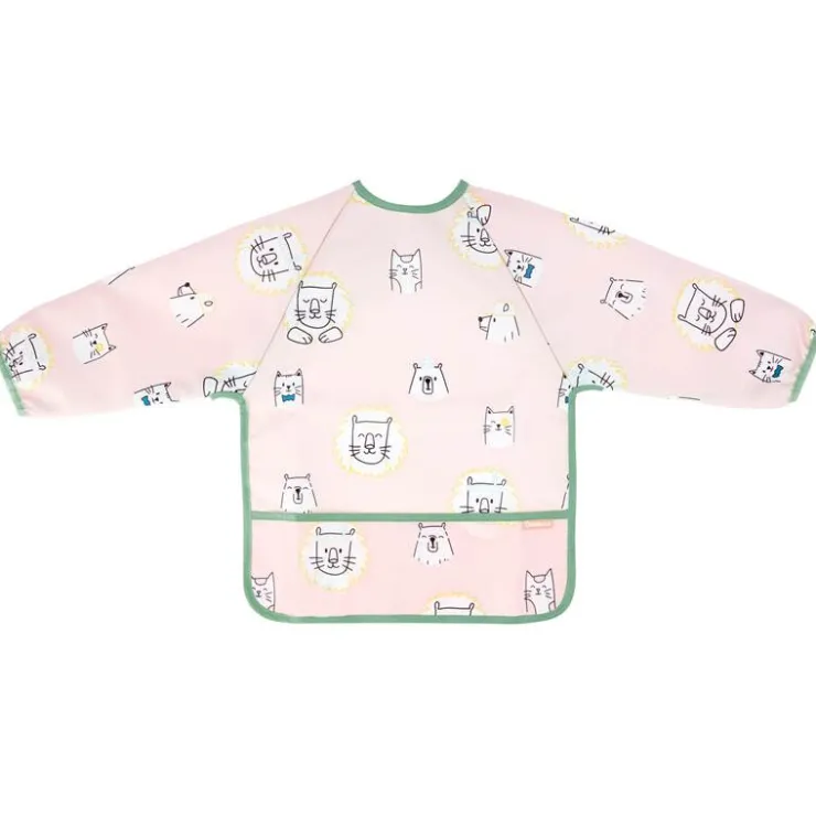 Online Bavoir manches longues rose Bavettes Et Protection