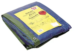 Hot Bâche 3x4m 140g vert/bleu Matériaux De Protection