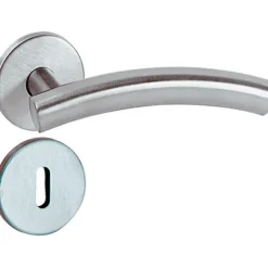 Discount Bequille avec rosace et entree inox Ferrures De Porte