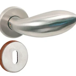 Clearance Bequille avec rosace et entree inox Ferrures De Porte