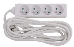 Outlet Bloc multi-prises avec corde 5 m blanc 4 x 16 A Rallonges Et Adaptateurs