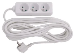 Sale Bloc multi-prises avec corde 5 m blanc 3 x 16 A Rallonges Et Adaptateurs