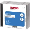 Clearance Boîte cd double 5 pièces noir Cd