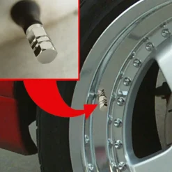 Hot Bouche valve piston argent 5 pièces Accessoires Voiture