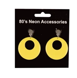Outlet Boucles d'Oreilles Fluo Jaune Accessoires