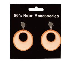 Boucles d'Oreilles Fluo Orange Accessoires