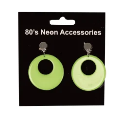 New Boucles d'Oreilles Fluo Vert Accessoires