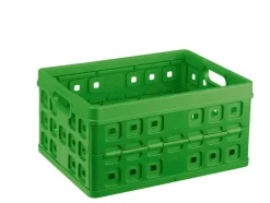 Box pliable 32 L vert Sacs Shopping Et Chariots De Courses|Boîtes En Plastique