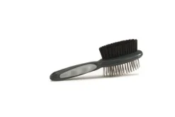 Sale Brosse double pour chat gris 19,5 cm Soins