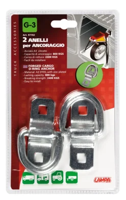 Outlet Cargo D-Ring G-3 2pcs Coffres De Toit