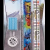 Clearance Cars stationery set 5 pièces Lattes Et Equerres|Gommes
