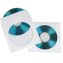 Sale CD sleeves blanc 25 pièces Cd