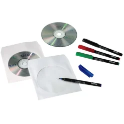Sale CD sleeves blanc 25 pièces Cd