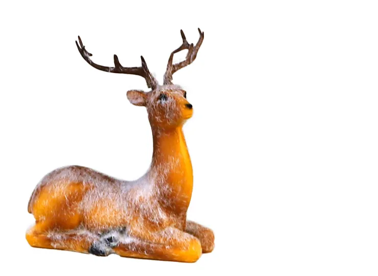 Sale Cerf assis 18cm Statues, Figurines Et Maisons
