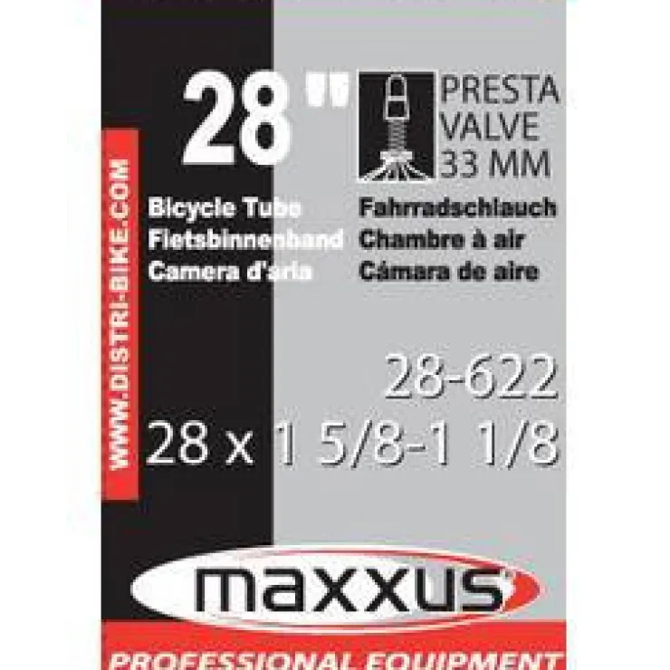 Chambre à air 28 x 1 5/8 x 1 1/8 F/V 33 mm Accessoires Vélo