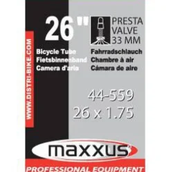 Sale Chambre à air 26 x 1,75 F/V 33 mm Accessoires Vélo