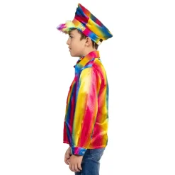 Chemise Disco Arc-en-ciel Garçon - Taille 116 Enfant Déguisements Enfants