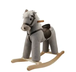 New Cheval à bascule gris avec son - àpd 3 ans Jouets À Bascule