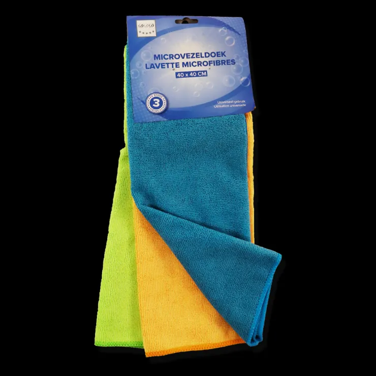 Hot Chiffons en microfibre - 40x40cm - 3 pcs Éponges, Draps Et Peaux De Chamois