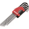 Sale Clé six pans hand long 9 pièces torx Clés