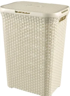 Best Coffre à linge blanc 60 L Box Et Panier À Linge
