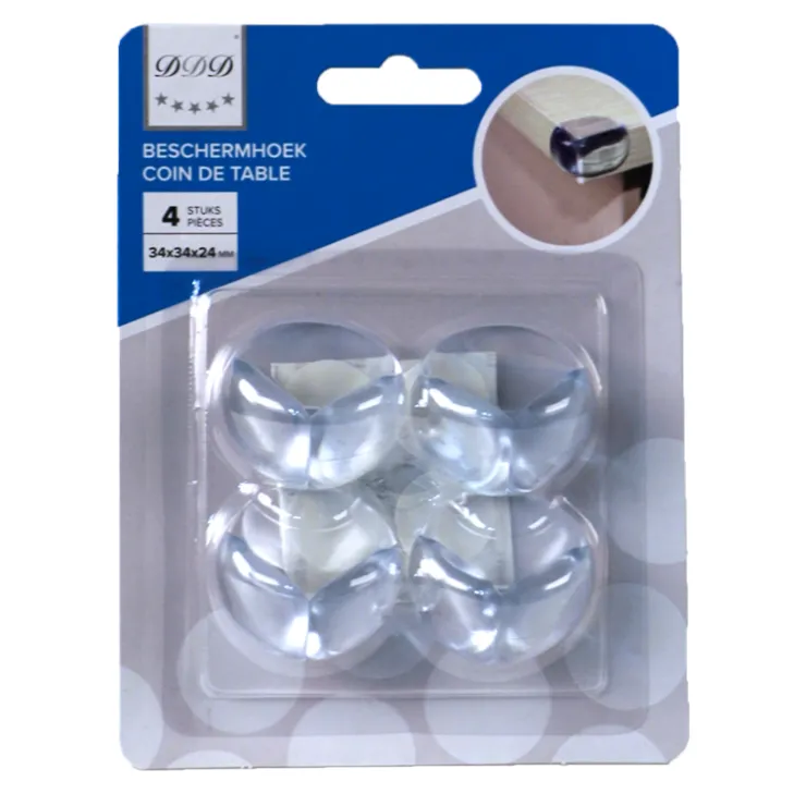 Clearance coin de table transparant rond 4 pieces Équipement De Protection