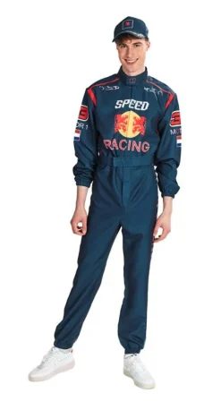 Hot Combinaison de course Car Racer - Bleu - Taille 52 Déguisements Adultes