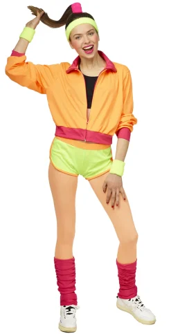 Combinaison Femme Fluo - Orange/jaune - Taille 40 Déguisements Adultes