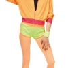 Clearance Combinaison Femme Fluo - Orange/jaune - Taille 36 Déguisements Adultes