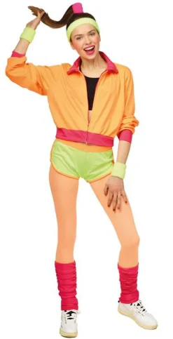 Clearance Combinaison Femme Fluo - Orange/jaune - Taille 36 Déguisements Adultes