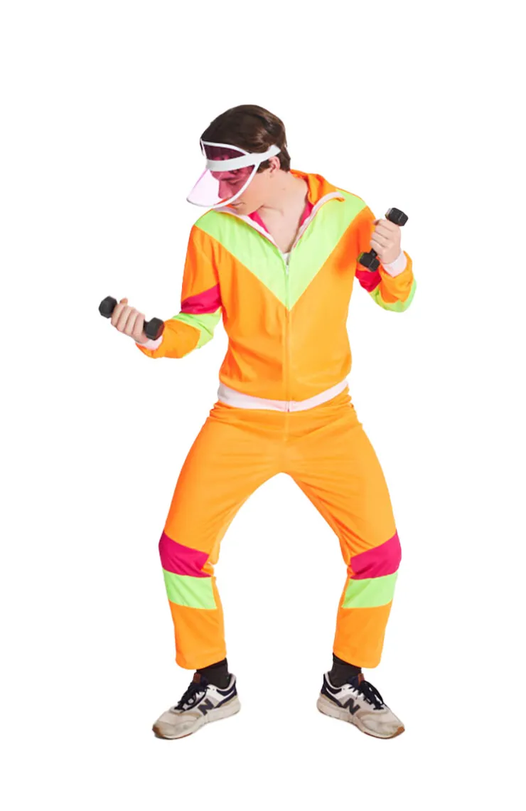 Clearance Combinaison Homme Fluo - Orange/jaune - Taille 50 Déguisements Adultes