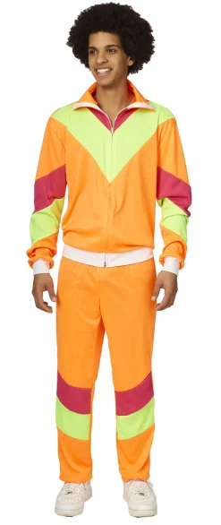 New Combinaison Homme Fluo - Orange/jaune - Taille 52 Déguisements Adultes