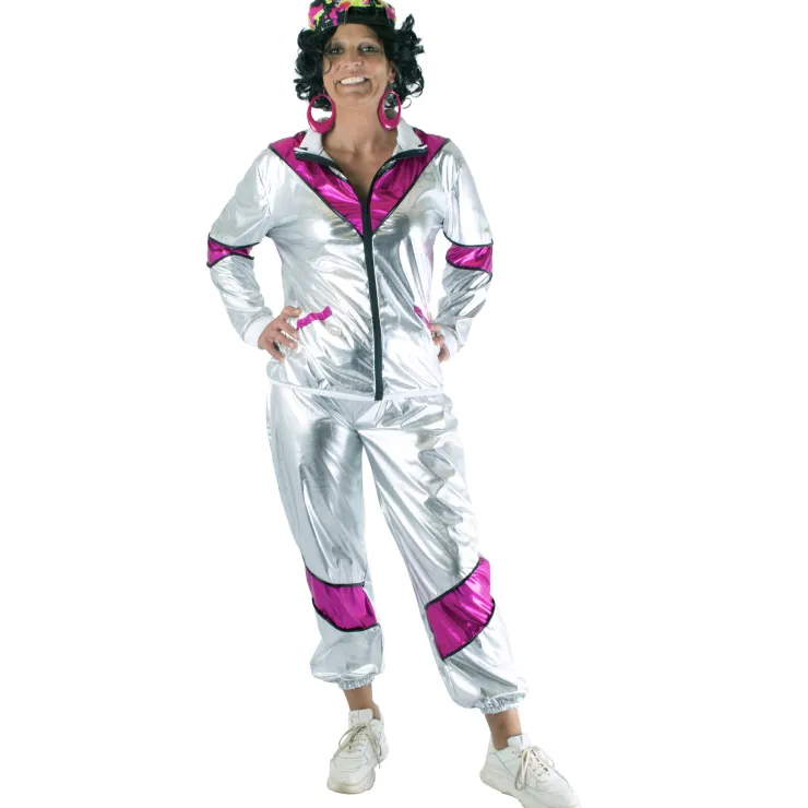 Discount Combinaison Scarlet Sportif Femme - Argent/Violet - Taille 40/42 Déguisements Adultes